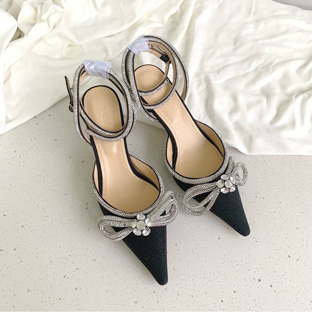 Mach & Mach Crystal Bow High Heels